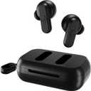Skullcandy Dime 2 Wireless Earbuds, Bluetooth Headphones, Noise Isolating Fit, Up to 12 Hours Battery, Microphone for iPhone Android, Easy Carry with Integrated Lanyard - True Black