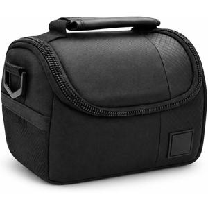 Small Padded Camera Bag with Shoulder Strap  Compact DSLR & Mirrorless Camera Carrying Case, Lightweight Protective Crossbody Case