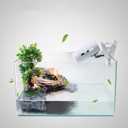 Reptile Box Shelter Terrarium Hideout Caves Turtle Ramp Basking Platform Habitat Decor Humidify Hide Cave Resin Rock