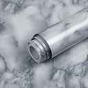White and Gray Marble Contact Paper Glossy Peel and Stick Wallpaper Countertop Furniture Waterpoof Self Adhesive Removable Wall Paper Kitchen Livingroom Bathroom Cabinet 23.6"x120"