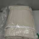 RYB HOME Heavy Faux Linen Curtains for Winter, Thermal Insulated Pinch Pleated Blackout Sound proof Privacy Drapes for Living Room Door Window, Linen, W52 x L 120 inch, 2 Panels