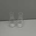 Oil Lamp Chimney Replacement  2 1/8 Inch Base x 6.5 Inch Height Clear Glass Globe for Vintage Kerosene Lamps, Hurricane Lamp Shade & Parts2 Pack