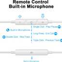 USB C Headphones Wired Type C Earphones for Samsung/Galaxy S26 S25 S24 Plus S23 S22 S21 S20 Ultra Magnetic Corded Earbuds for iPhone 15 Pro Max 16 16e 17 17e Air for Apple/Android Ear Buds White