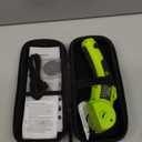 Cordless Electric Scissors: 4V Rechargeable Rotary Cardboard Cutter, 3000mAh Battery, with LED Light & Safety Lock, 2 Blades, Electric Box Cutter for Fabric Carpet Carton Plastic Leather Cloth (Green)