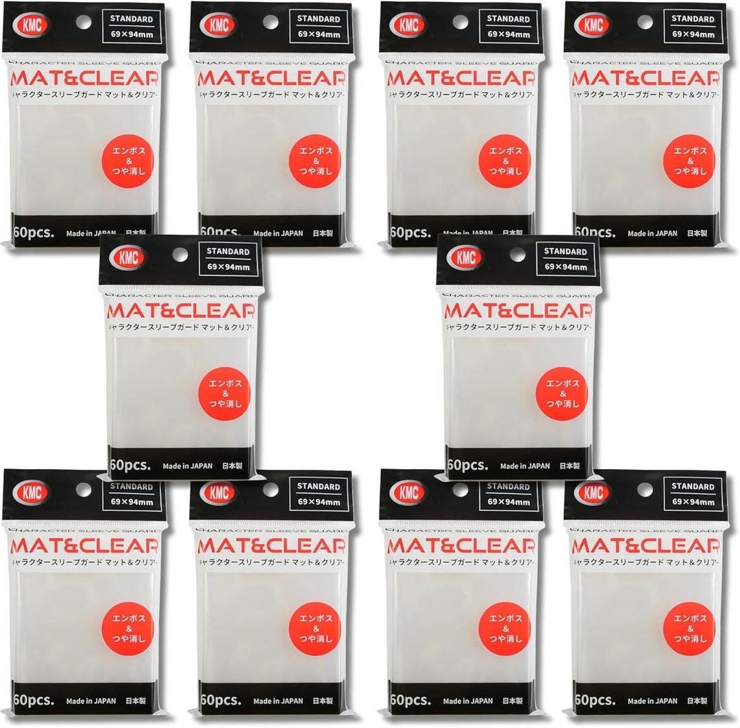KMC Character Guard Mat and Clear Standard Oversized Card Sleeves [10 Packs]