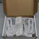 AOQEE 2K Cameras for Home Security-Outdoor/Indoor Camera for Dog/Cat/Pet/Nanny/Baby, Color Night Vision, White Light, Siren, 24/7 SD Recordings, Works with Alexa/Google Home, C1 (C1-White-2pack-2.4G)