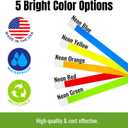 500 WristCo 5 Color Variety Pack Paper Plastic Wristbands for Events - Premium Water-Proof Tear Resistant Paper Bracelets ID Wrist Bands for Concerts Festivals Admission Party Identification