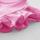 Girls Tutu Tulle Ruffle Sleeve Party Dress (Pink)