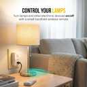 STANLEY 3 Pack Wireless Remote Control Outlet System Indoor Power Plug for Household Appliances 100ft Range (3 Grounded Outlets + 1 Remote) 125V/15A ETL Listed Outlet Switch