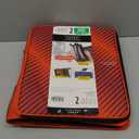 Five Star Zipper Binder, 2 Inch 3-Ring Binder with Round Rings, 5-Tab Expanding File, 380 Sheet Capacity, Fire Red (72538)