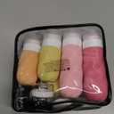 LitBear 23 Pack TSA Approved Travel Bottles for Toiletries, Leak Proof Refillable Travel Size Containers Kit with Silicone Squeezable Bottles Jars for Shampoo Lotion Conditioner, in Clear Bag, Pink