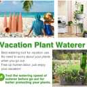 Plant Watering Devices 6 Pack Terracotta Vacation Plant Waterer Wine Bottle Watering Stakes Slow Release Plant Watering Spikes Self Watering Devices for Indoor Outdoor Plants