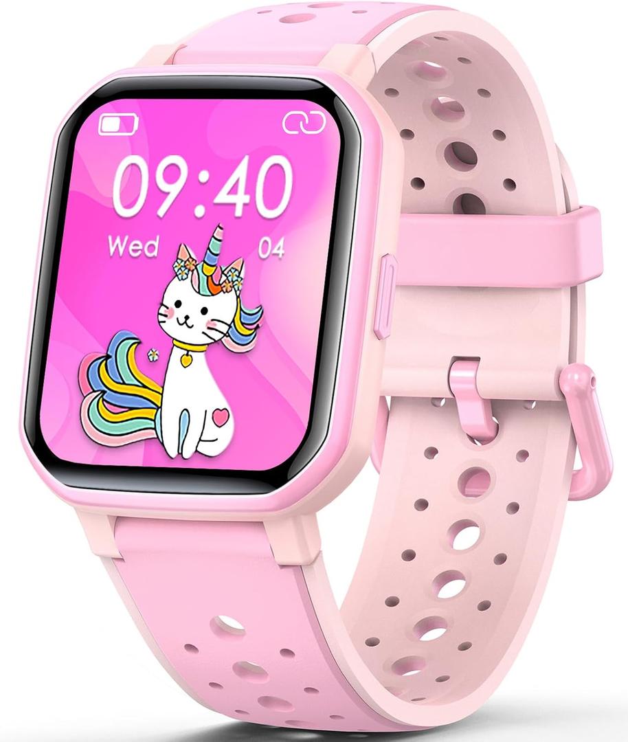 Smart Watch for Kids Teens, No Phone Needed Fitness Tracker Boy Girls Watch with 19 Sport Modes, Pedometer, Sleep Monitor, Kids Watch Birthday Gifts Toy Gift for Girls Boys 6-16 (Pink)