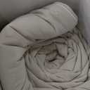 Bedsure Cooling Blankets for Hot Sleepers - Cooling Comforter, Cold Summer Blanket Queen Size for Bed, Ice Breathable and Lightweight Gift for Night Sweats, Linen, 90x90 Inches