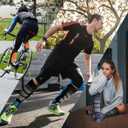 Ski Socks Merino Wool Thermal Knee High Winter Snowboard Sport Socks Men Women, Hunting (Large, Green Orange (2 Pairs))