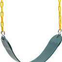 Sunnyglade 2PCS Swings Seats Heavy Duty with 66" Chain, Playground Swing Set Accessories Replacement with Snap Hooks, Support 250lb (2, Green)