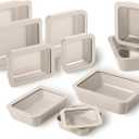 Glass Food Storage Containers with Lids, 20-Piece Set, Crema
