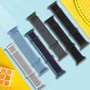 WJK Stretchy Nylon Straps Compatible with Apple Watch Bands 38mm 40mm 41mm 42mm 44mm 45mm 46mm 49mm for Women Men. Breathable Braided Band for iWatch Series 11 10 SE Ultra 9 8 7 6 5 4 3 2 1, 6 Pack