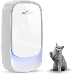 Morrerfresh Air Ionizers, Plug in Negative Ion Air Purifier, Pet Odor Eliminator for Dogs/Cats, Ozone Free Quiet Air Freshener for Small Spaces/Cat Litter Room, Kitchen, Smoke Dust, Mini Air Cleaner