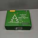 YAUNGEL 8 Pcs Flameless Christmas Tree Candles with Remote Timer, Real Wax Christmas Tree Candles Battery Operated Flickering Flame,10 Inch Green Tree Candlesticks with Holder for New Year Xmas Decor