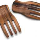 Lipper International 1102 Acacia Salad Hands, 3.75" x 7" x 1.88", One Pair