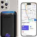 for Magsafe Wallet for iPhone 17/16/15/14/13/12 Series Black | Works with Apple Find My | Stronger Magnetic | 3 Cards Holder | Ultra-Slim | Wireless Charging