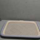 Dog Potty Tray, 23.6"x17.7" Indoor Pet Pee Pad Holder,Puppy Training Holder,Bathroom Dog Litter Box, Pet Toilet for Small and Medium Dogs,Housebreaking Supplies, Pet Products(Gray)