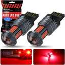 KaiDengZhe 7443 LED Bulb, upgrade Red T20 LED Built in Resistor CANBUS Error Free Anti Hyper Flash 7441 7444 T20 W21W LED Bulb with Projector Replacement for Brake Light Stop Light and DRL-2PCS