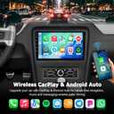 8 Core 4G+64G Upgrade Car Radio for Ford Mustang 2010 2011 2012 2013 2014, Volxcereo 10 inch Android Touch Screen Stereo with Wireless Carplay & Android Auto/DSP/WiFi/Bluetooth/RDS/FM