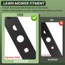 AC04029 Lawn Mower Blade Compatible with Ryobi PBLLM05 RY401170 RY401017 RY401180 RY401018 20 Inch 40V Brushless Mowers 2 Packs
