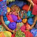 Springbok Yarn Cornucopia 500 Piece Jigsaw Puzzle for Adults - Unique Cut Pieces - Made in USA