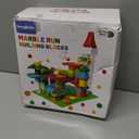 Marble Run Toy Motorized Elevator Marble Maze Kit with Perpetual Motion Machine, Building Block Educational Construction Game Playset STEM Learning Hand Eye Coordination Training Unlimited DIY