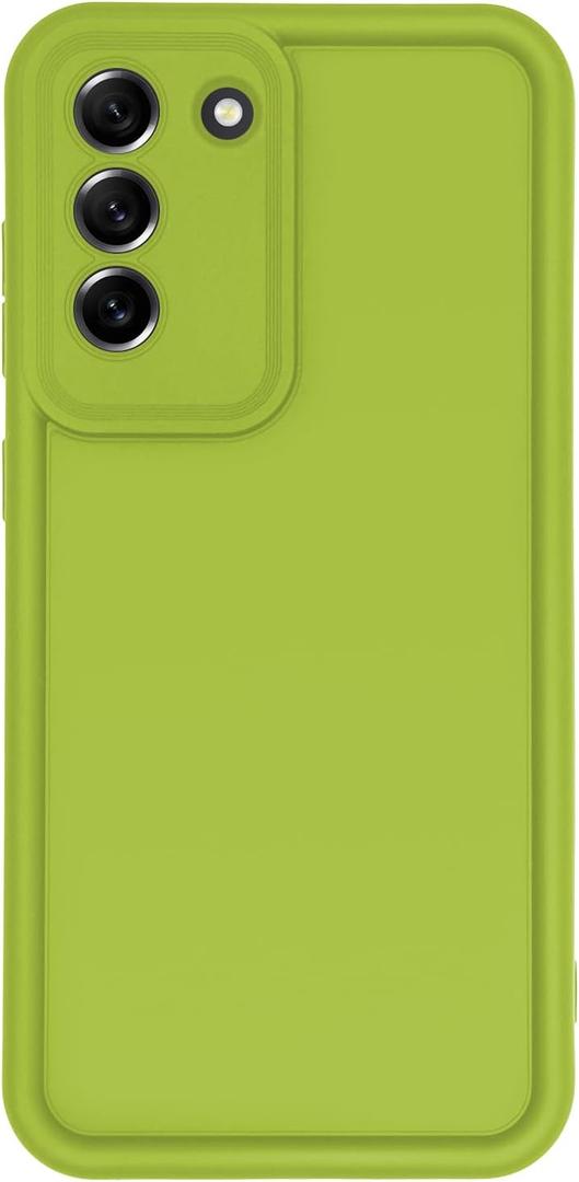Puxicu Slim Case for Samsung Galaxy S21 Plus, Enhanced Camera Protection, Shockproof Skin-Friendly Touch Soft Case Cover for Samsung Galaxy S21+ Phone, Avocado Green