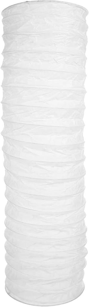 Uonlytech Paper Floor Lamp Shade, Simple Paper Lampshade Classic Japanese Light Bulb Cage Light Cover Accessories for Home Bedroom Floor Lamps, White