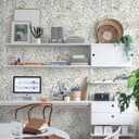 Heroad Green Floral Peel and Stick Wallpaper Boho Contact Paper for Cabinets Drawers 16.1''x393'' Leaf Wall Paper Removable Self Adhesive Wallpaper for Bedroom Bathroom Waterproof Decor Vinyl Roll
