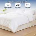 Cottington Lane Luxury Pleated Bed Skirt King Size 12 Inch Drop Split Corners, Hotel Luxury 1800 Ultra-Soft Tailored Drop Box Pleated Styling Dust Ruffle, Classic & Clean Look, Ivory