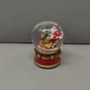 Christmas Snow Globe Musical Santa Claus with Presents Xmas Tree Red Water Snow Globes LED Light Change Music Box Home Christmas Decor for Kids Santa Snow Globes