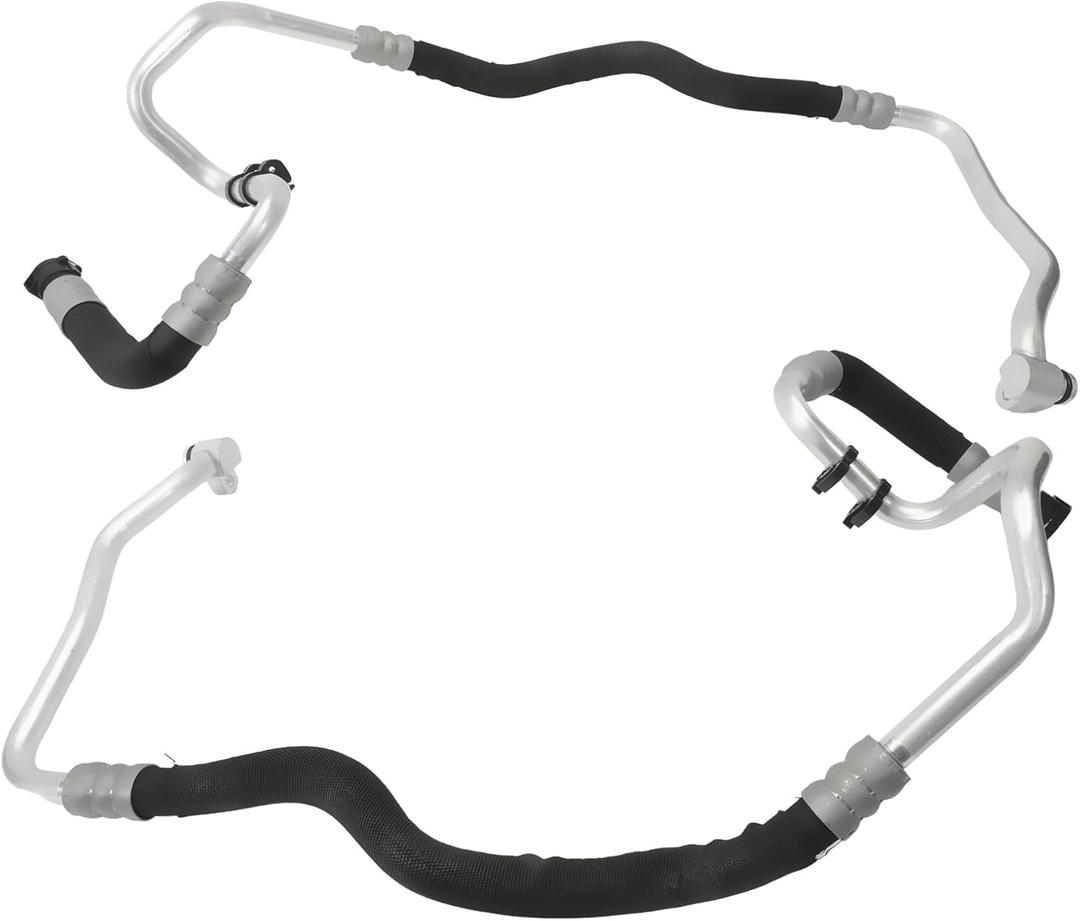 Engine Oil Cooler Line Inlet and Outlet Hose for 550i 4.4 2010-2016 550i GT 2010-2015 650i 2012-2019 650i Gran Coupe 2013-2019 750i 750Li 4.4 2009-2015 Alpina B7 B7L 2011-2012 17227589510 17227589509