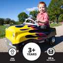 Kid Trax Street Rod Pedal Car, Indoor/Outdoor Toys for Toddlers Ages 3–5, Classic Design Ride On Car, Kid Cars to Drive, Ride On Toy, Toddler Boy Toys, Durable Steel Cars for Kids, Max Weight of 60lbs, Large