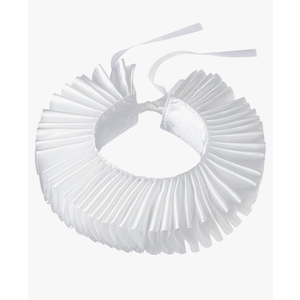 DUNHAO COS Elizabethan Neck Ruff Ruffle Collar Clown Collar Renaissance Costume Accessory
