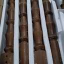 Tribesigns 62 Farmhouse Dining Table for 4-6 People, Large Rectangle Kitchen Table, Dinner Table Kitchen & Dining Room Furniture with Carved Turned Legs (Walnut)