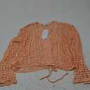 Bsubseach Women Crochet Swim Cover Up Long Sleeve Beach Cover Up , M