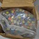 1000 PCS Marbles Bulk, 0.63 Inch Cat Eye Marbles with 6 Colors for DIY Home Decoration Gift Chinese Checkers Game Retro Game