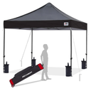 ABCCANOPY Patio Pop Up Canopy Tent 10x10 Commercial-Series (Black)