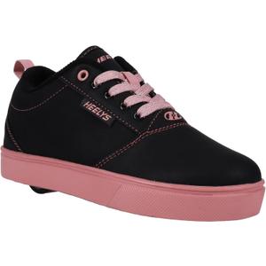 Heelys Voyager Tennis Shoe (2 Little Kid, Black/Light Pink)