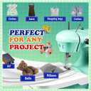 Sewing Machines, Mini Sewing Machine for Beginner with Eco-Friendly Material, Dual Speed Portable Sewing Machines with Extension Table, Light - Easy to Use, Best Gift for Kids and Women