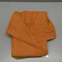 Desert Orange Linen Curtains 102 Inches Long for Living Room Bedroom 2 Panel Back Tab Rod Pocket Semi Sheer Curtain Light Filtering Burlap Extra Long Drapes for Dining Room High Window 52x102