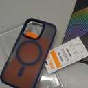 TORRAS for iPhone 16 Pro Case Translucent Matte Blue | Compatible with MagSafe, Military Grade Drop Protection, Stronger Magnetic, Shockproof Airbag, Color Button, Slim Anti-Scratch