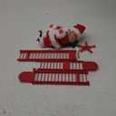 Electric Santa Claus Climbing Ladder to Christmas Tree with Music, Hanging Ornaments for Xmas Tree Ornament Indoor