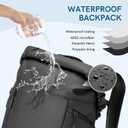Kingsons Travel Laptop BackpackAnti Theft Business Backpack for Men Womens Lightweight Waterproof Backpacks Computer Bag Fits 15.6 Inch Laptop and Notebook